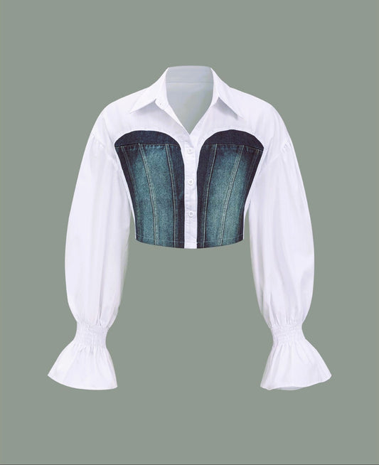 Jeanie Crop Shirt